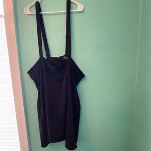 Modcloth Black High Waisted Skirt with Suspenders